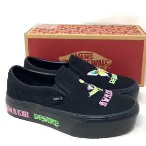 VANS Classic Slip On Stackform Shoe For Women Black Canvas Low Top VN0A7Q5R1OJ