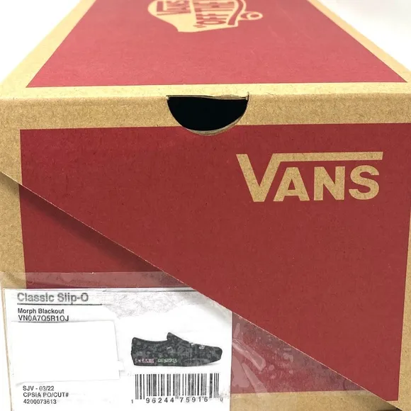 VANS Classic Slip On Stackform Shoe For Women Black Canvas Low Top VN0A7Q5R1OJ