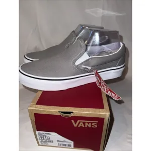 Vans Classic Slip-On Unisex Men's 6 Womens 7.5 Wild Dove/True White With Box