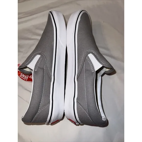 Vans Classic Slip-On Unisex Men's 6 Womens 7.5 Wild Dove/True White With Box