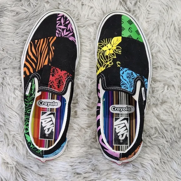 VANS | Crayola Slip-on Snrakers | Womens 8