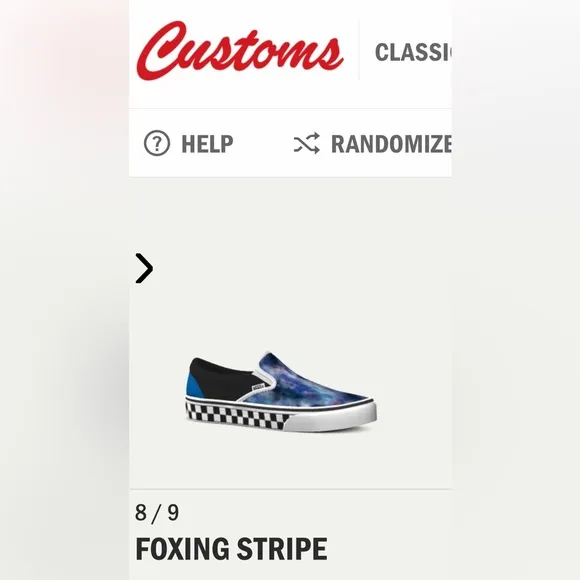 Vans Customs Unisex Galaxy Slip-On / Brand NWOT no Box / Size 8.5 Men; 10 Women