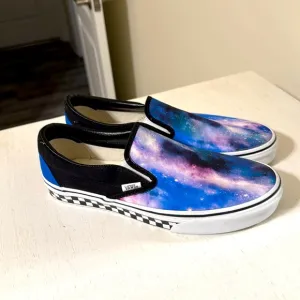 Vans Customs Unisex Galaxy Slip-On / Brand NWOT no Box / Size 8.5 Men; 10 Women