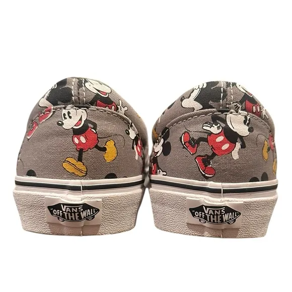 VANS Disney Authentic Mickey Mouse Colllab Mens 9 Women 10.5 Slip On EUR 42