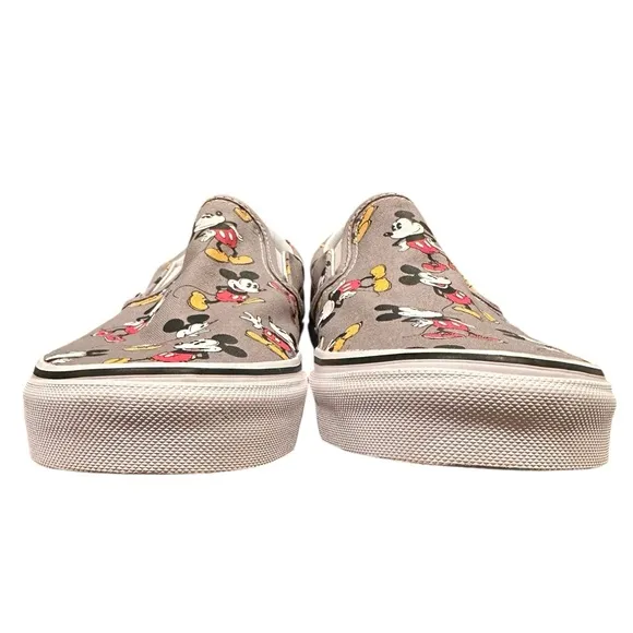 VANS Disney Authentic Mickey Mouse Colllab Mens 9 Women 10.5 Slip On EUR 42