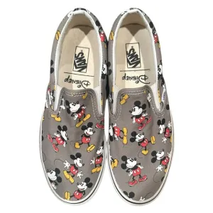 VANS Disney Authentic Mickey Mouse Colllab Mens 9 Women 10.5 Slip On EUR 42