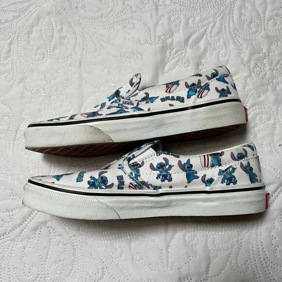 Vans Disney Lilo &amp; Stitch Slip on Sneakers Size 3