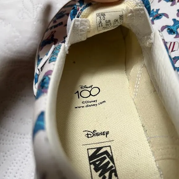 Vans Disney Lilo &amp; Stitch Slip on Sneakers Size 3