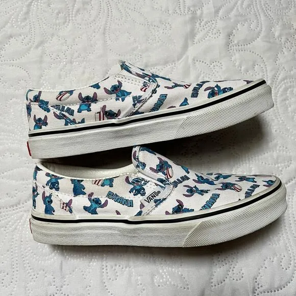 Vans Disney Lilo &amp; Stitch Slip on Sneakers Size 3