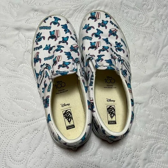 Vans Disney Lilo &amp; Stitch Slip on Sneakers Size 3