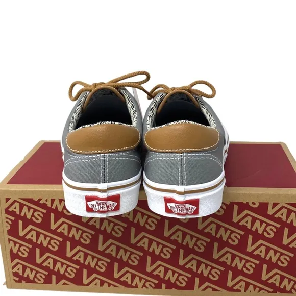 VANS Era 59 Low Top Shoes Women Casual Sneakers Canvas Gray Chevron VN0A34589MC