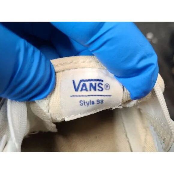 Vans Green‎ White Stripes Off The Wall Style 98 Mens 8 (Wm 9.5) Ultracush Soles