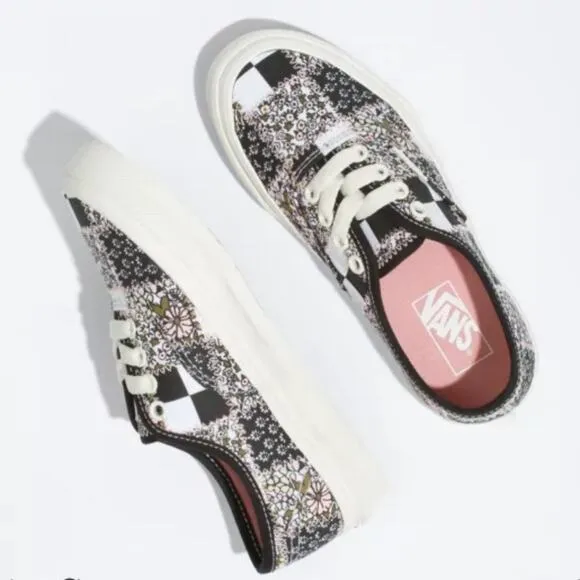 Vans Kids Authentic Patchwork Floral Shoe Multi/Marshmallow Size 11.0K NEW