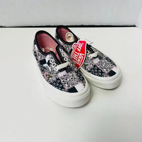 Vans Kids Authentic Patchwork Floral Shoe Multi/Marshmallow Size 11.0K NEW