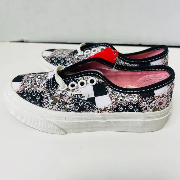 Vans Kids Authentic Patchwork Floral Shoe Multi/Marshmallow Size 11.0K NEW