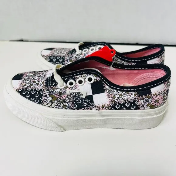 Vans Kids Authentic Patchwork Floral Shoe Multi/Marshmallow Size 11.0K NEW