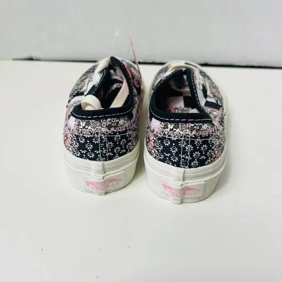 Vans Kids Authentic Patchwork Floral Shoe Multi/Marshmallow Size 11.0K NEW