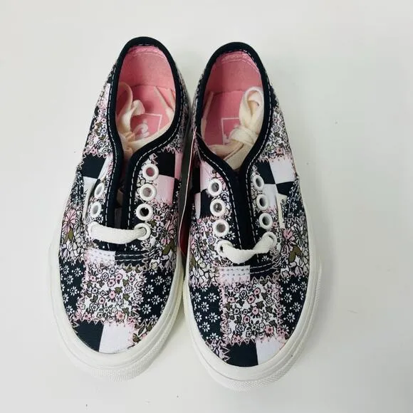 Vans Kids Authentic Patchwork Floral Shoe Multi/Marshmallow Size 11.0K NEW