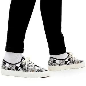 Vans Kids Authentic Shoe Patchwork Floral Multi/Marshmallow Size 2.5K NEW