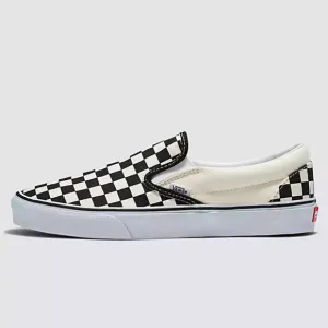Vans Men’s Classic Slip-On BIk&amp;Whtchckerboard/WhtVN000EYEBWWSneakers