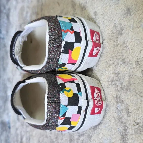 VANS off the Wall Toddler Size 12 Canvas Saved By The Bell Slip On Sneaker