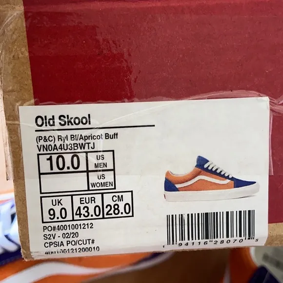Vans Old Skool 'P&amp;C - Royal Blue Apricot Buff' VN0A4U3BWTJ