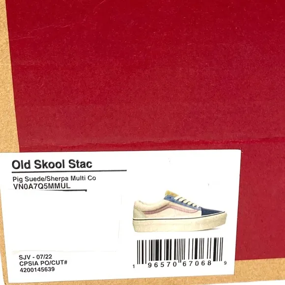 VANS Old Skool Platform For Women Sherpa Suede Multi Low Top Shoes VN0A7Q5MMUL