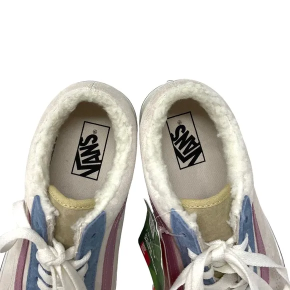 VANS Old Skool Platform For Women Sherpa Suede Multi Low Top Shoes VN0A7Q5MMUL