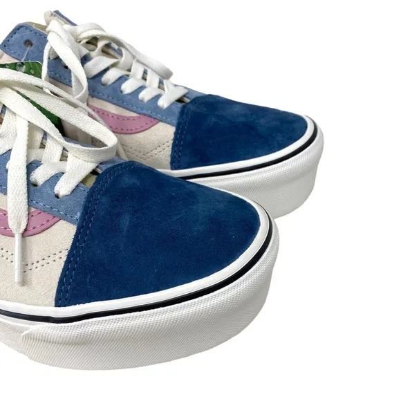 VANS Old Skool Platform For Women Sherpa Suede Multi Low Top Shoes VN0A7Q5MMUL
