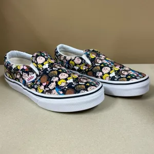Vans Peanuts Classic Sneakers Boys 1 Girls The Gang Slip-Ons Skate Shoes Snoopy