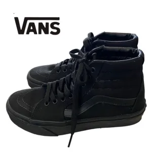 VANS Sk8-Hi Black/Black/Black Men's Women's Skate Shoes Sneakers NEW 6