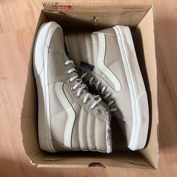 Vans Sk8-Hi Cordura Sherpa Walnut Vn0a4bvt1nu Women 9.5