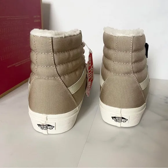 Vans Sk8-Hi Cordura Sherpa Walnut Vn0a4bvt1nu Women 9.5