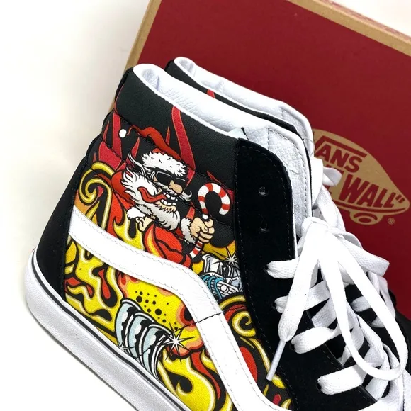 VANS Sk8-Hi Shoes High Top Black Suede Women's Size Casual Sneakers VN0A4BVTBLK