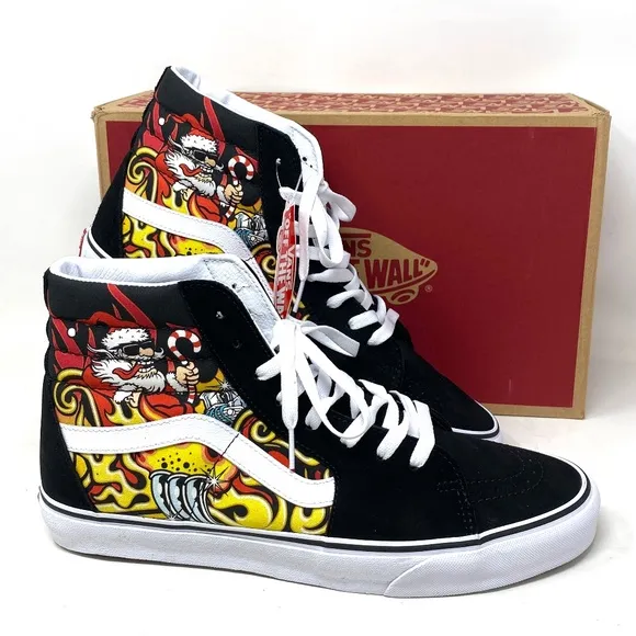 VANS Sk8-Hi Shoes High Top Black Suede Women's Size Casual Sneakers VN0A4BVTBLK