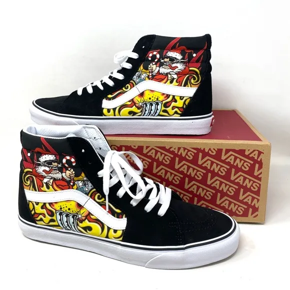 VANS Sk8-Hi Shoes High Top Black Suede Women's Size Casual Sneakers VN0A4BVTBLK