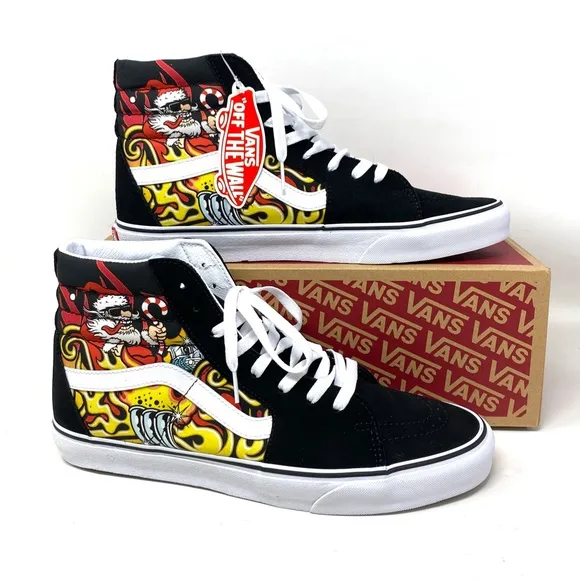 VANS Sk8-Hi Shoes High Top Black Suede Women's Size Casual Sneakers VN0A4BVTBLK