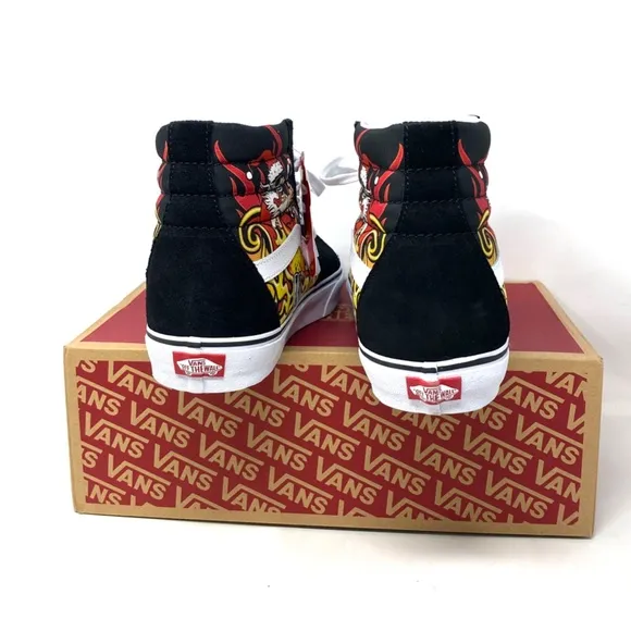VANS Sk8-Hi Shoes High Top Black Suede Women's Size Casual Sneakers VN0A4BVTBLK