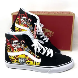 VANS Sk8-Hi Shoes High Top Black Suede Women's Size Casual Sneakers VN0A4BVTBLK