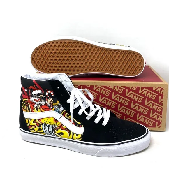 VANS Sk8-Hi Shoes High Top Black Suede Women's Size Casual Sneakers VN0A4BVTBLK