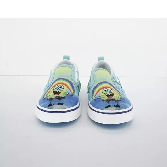 VANS /SPONGE BOB COLAB &quot; IMAGINATION&quot; SLIP ON YOUTH SNEAKERS
