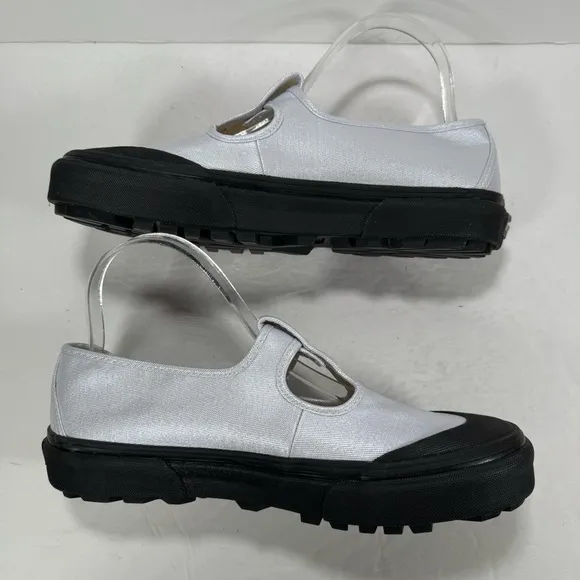 Vans Style 93 Coated Canvas True White Mary Jane Sneakers Women Size 8.5