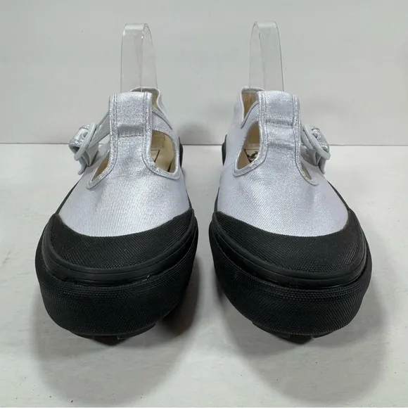 Vans Style 93 Coated Canvas True White Mary Jane Sneakers Women Size 8.5