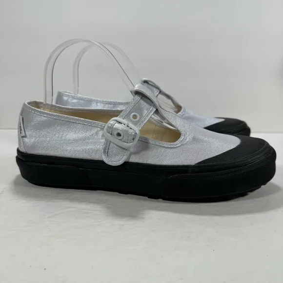 Vans Style 93 Coated Canvas True White Mary Jane Sneakers Women Size 8.5