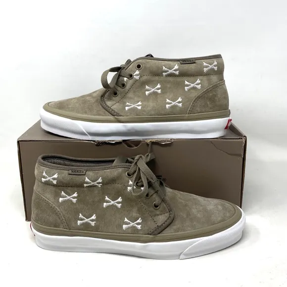 VANS Vault Chukka LX Sneakers Mid Suede Women's Bones Coyote Shoes VN0A4U3GBMD