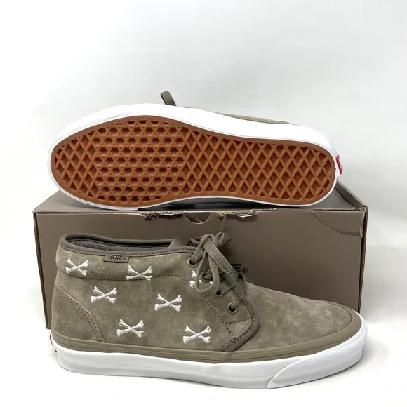VANS Vault Chukka LX Sneakers Mid Suede Women's Bones Coyote Shoes VN0A4U3GBMD
