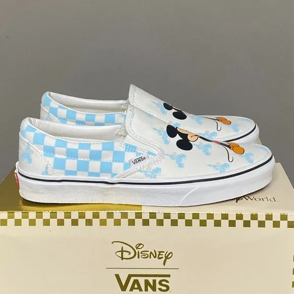 Vans x Disney 50th Anniversary Classic Slip on Mickey Mouse Blue VN0A5AO89Y0