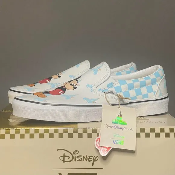 Vans x Disney 50th Anniversary Classic Slip on Mickey Mouse Blue VN0A5AO89Y0