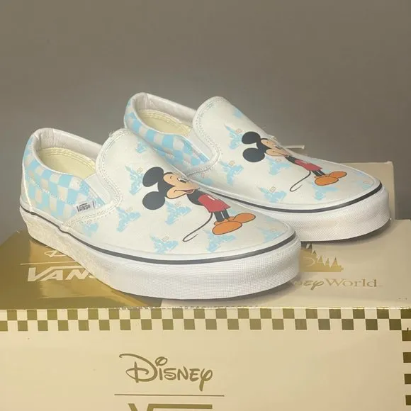Vans x Disney 50th Anniversary Classic Slip on Mickey Mouse Blue VN0A5AO89Y0