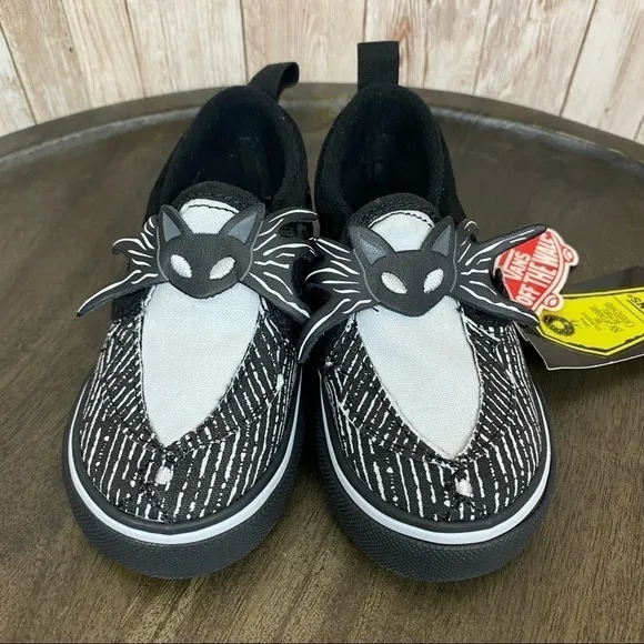 Vans x Disney the Nightmare Before Christmas Slip on V Sneaker Size 5.5 Toddler